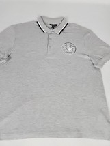 True Religion Relaxed Short Sleeve Tipped Polo Men&#39;s Large Gray Cotton 1... - $36.99