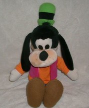 18&quot; Big Vintage Walt Disney Goofy Stuffed Animal Plush Toy Doll Green Hat Orange - £16.39 GBP