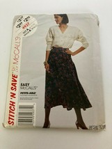 McCalls Sewing Pattern 4937 Easy Stitch N Save Blouse Skirt Belt 8 10 12 Vintage - £4.78 GBP