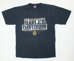 Official Harley Davidson Mens Medium Firefighter Black T Shirt - $22.27