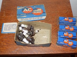 Vintage Box of Used and unused AC Spark Plugs - $54.45