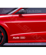 Audi Logo Premium Cast Door Decals Kit Stickers S-line TT RS S3 S4 S5 S6... - £11.15 GBP
