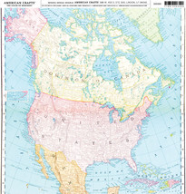 American Crafts Specialty Paper Pack 12 x 12 North American Map - £33.77 GBP