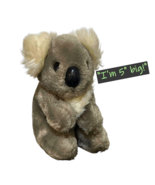 Vintage WWF Gray Koala Bear Wendy&#39;s 1988 Stuffed Plush Toy World Wildlif... - £6.16 GBP