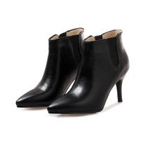 Elegant Ankle Boots For Women High Heels Fashion Designers PU Party Shoes Ladies - £48.51 GBP