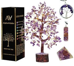 Amethyst Tree, Crystal Tree, Tree of Life, Chakra Tree, Feng Shui Tree, ... - £46.12 GBP
