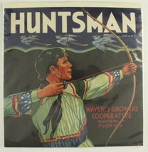 Vintage Paper Food Advertising Label HUNTSMAN BRAND Waverly Growers Florida - $241.48 MXN