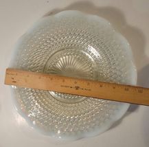 2 Moonstone Hobnail Fluted Glass Serving Plates 10.5" Wide image 4