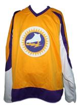 Any Name Number New York Golden Blades Retro Hockey Jersey Yellow Any Size image 4