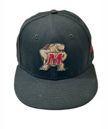 Maryland Terrapins Hat Cap Fitted 7 1/8 Black 100% Wool College 59Fifty ... - $523.69 MXN