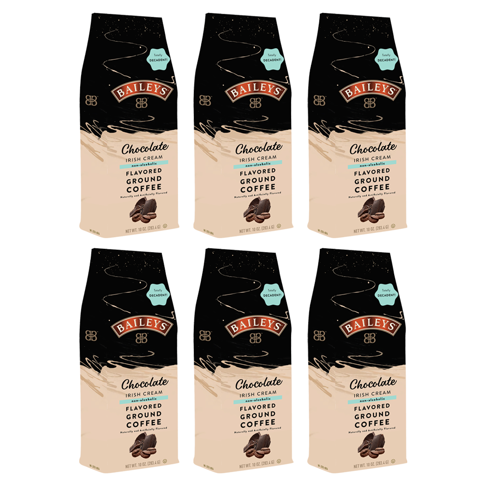 Bailey's Chocolate Irish Cream, Flavored Ground Coffee, 10oz bag (Six-Pack) - $52.00
