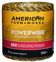 American FarmWorks HDW1320YA-AFW 1,320 ft. PowerWire Electric Fencing - £86.85 GBP