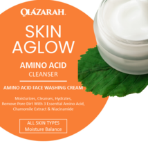 Skin Aglow Amino Acid Face Cleanser w/Chamomile Extract, Niacinamide, 4 ... - £21.96 GBP