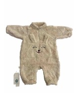Beige Hooded Bunny Bunting Snowsuit (6-9 Months) For Winter Autumn NEW - £6.04 GBP