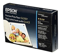 Epson S041727 Premium Photo Paper, 68 lbs., High-Gloss, 4 x 6 (Pack of 1... - $33.75