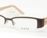 FLEYE Hel 1 12269 MATT BROWN Lunettes En Beta-Titane 50-17-134 (NOTES) - $96.02