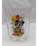 Vintage 2000 Animal Kingdom Mickey Mouse Walt Disney World Square Glass Cup - $24.74