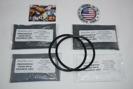 Rock Polishing Tumbling Grit For 3 lb Tumbler, With 2 Drive Belts - €15,40 EUR Rock Polishing Tumbling Grit For 3 lb Tumbler, With 2 Drive Belts - €15,40 EUR