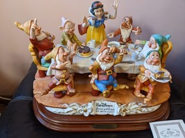 Large Disney Italy Laurenz Snow White &amp; the Seven Dwarfs Porcelain Figurine LE - £735.23 GBP