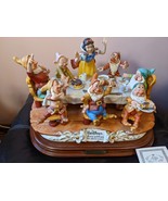 Large Disney Italy Laurenz Snow White &amp; the Seven Dwarfs Porcelain Figur... - £737.69 GBP