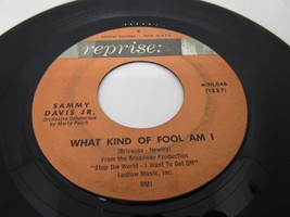 Sammy Davis Jr  Gonna Build A Mountain / What Kind Of Fool Am I 45 Vinyl... - $3.95