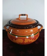 Celebrating Home Tuscan Stoneware Collection Bean Pot 4 Quart Casserole Dish - $63.35