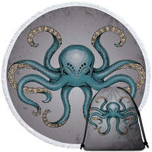 Angry Octopus Round Beach Towel - $14.90+