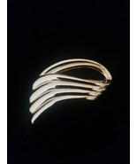 Vintage Gold Tone Scarf Slide Clasp New Signed Piscitelli - $14.85