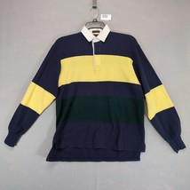 Vtg 80s Resilio Sport Men&#39;s M Colorblock Cotton Rugby Shirt, British Hon... - $49.26 CAD