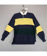 Vtg 80s Resilio Sport Men&#39;s M Colorblock Cotton Rugby Shirt, British Hon... - $48.90 CAD