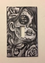 Day Of The Dead Girl Light Switch Plate Cover home decor Sugar Skull Gif... - $10.49