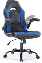 Office Chairs - Blue Adjustable Swivel Rolling Ergonomic Gaming Executive Desk - £113.49 GBP
