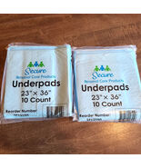 Secure Personal Care Underpads 23&quot; X 36&quot; - 20 Count = 20 Pads (2 Packs) - $363.02 MXN