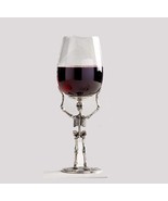 NEW RARE Pottery Barn Halloween Skeleton Wine Glass 13 OZ - £47.17 GBP