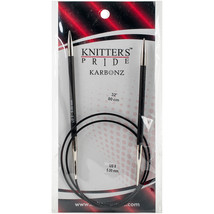 Knitter&#39;s Pride-Karbonz Fixed Circular Needles 32 -Size 8/5mm - $44.94