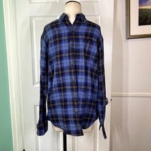 G.H. Bass &amp; Co Plaid Flannel Long Sleeve Shirt Men&#39;s Size Medium - $235.52 MXN