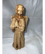 Wooden Carved Angel made in Israel Figurine 7&quot; Tall - £22.47 GBP