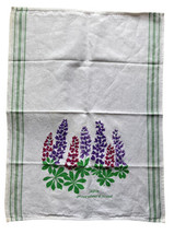 Cottage Core Prince Edward Island Tea Towel Lupins are beautiful flowers... - £9.59 GBP