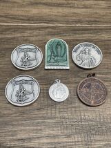 Lot of 6 Religious Medals Medallions St Michael Lourdes Christianity KG JD - $9.89