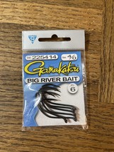 Gamakatsu #225414 Big RiverBait Hook Size 4/0-1pk of 6 pcs-Brand New-SHIP 24 HRS - £14.71 GBP