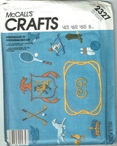 McCalls Sewing Pattern 2327 Monogram Embroidery Crafts - £4.63 GBP