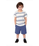 Volcom Boys Girls T-Shirt Shorts Blue Multicolor 2-Piece Kids Crewneck P... - $690.20 MXN