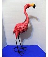 NEW Metal Flamingo Statue Figurine Home Decor Florida Souvenir Miami Beach - £32.61 GBP