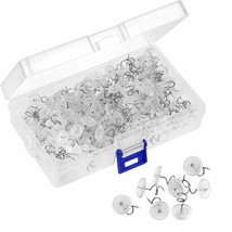 200 Pieces Twist Pins Clear Heads Bed Skirt Pins For Slipcovers And Beds... - $20.15