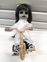 Animated Demon Child on Tricycle  &amp; Sound Movement Spooky Halloween Horror Doll - £55.29 GBP