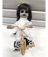 Animated Demon Child on Tricycle  &amp; Sound Movement Spooky Halloween Horr... - £54.27 GBP