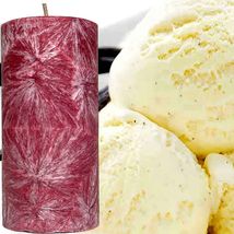 French Vanilla Scented Palm Wax Pillar Candle - £20.29 GBP+