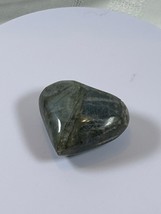(#138) - LABRADORITE HEART STONE POLISHED - NEW - $225.09 MXN