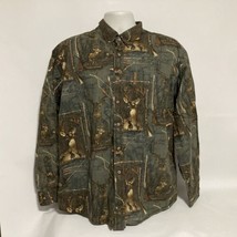 North River Outfitters Mens Shirt Size XL Long Sleeve Button Deer Hunting - $17.70