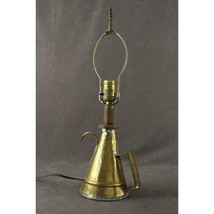 Vintage Brass Railroad Lantern GEM Smudge Torch Pot Lamp Conversion JW C... - $124.99